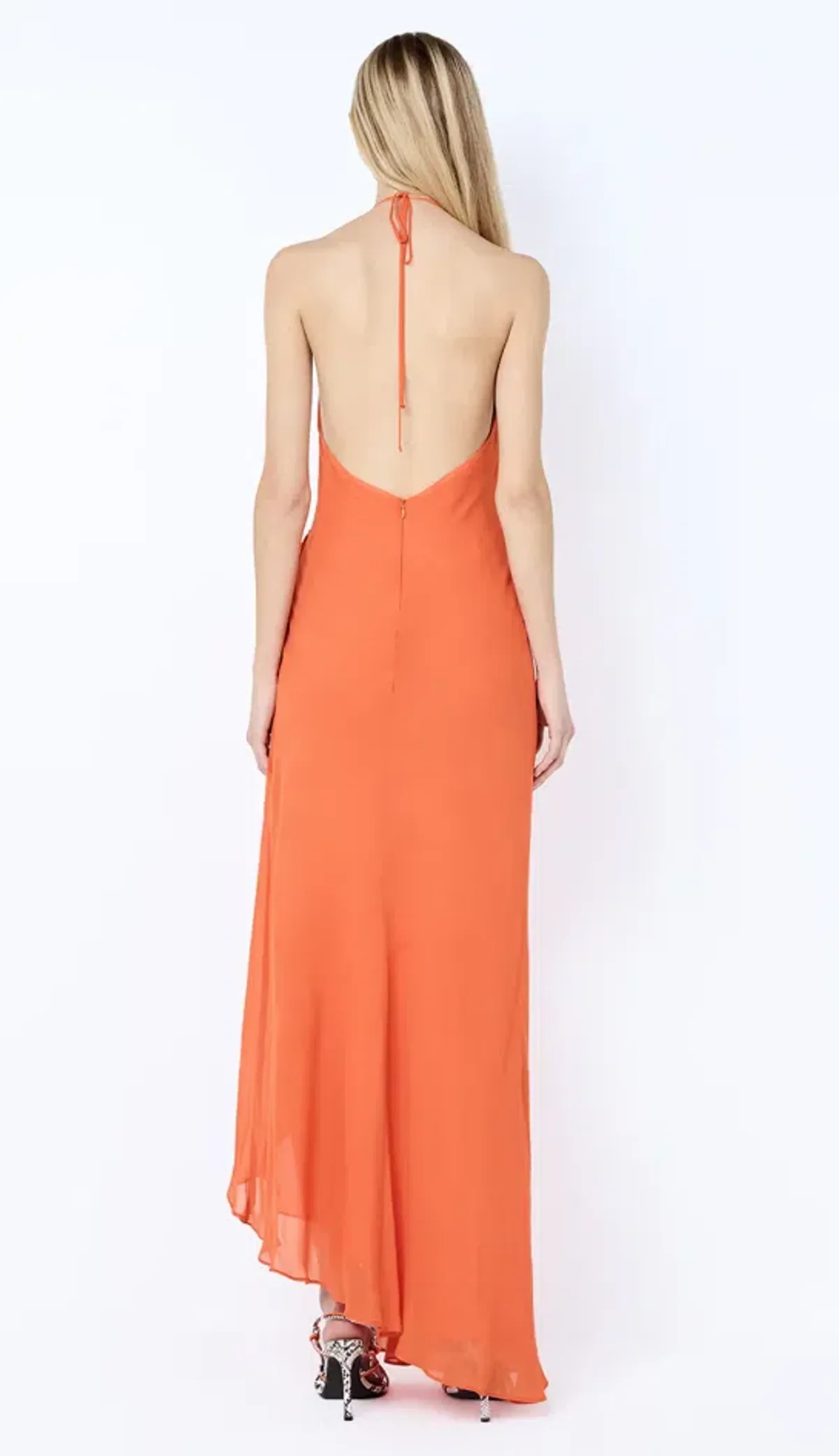 Bec & Bridge SABRINA DRAPE MAXI DRESS Persimmon Size 10 - Image 2