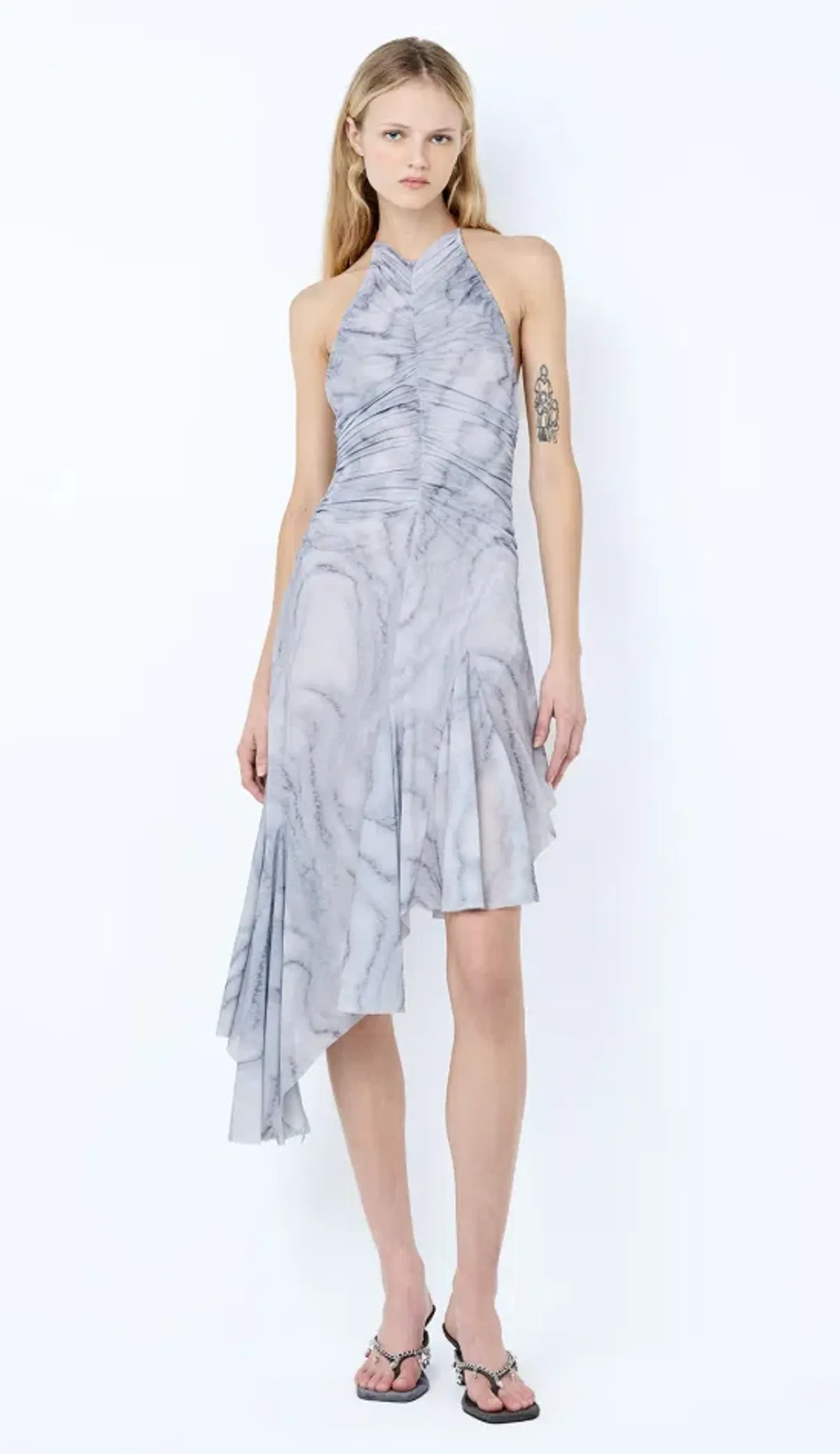 Bec & Bridge ETIENNE HALTER DRESS WOODGRAIN Size 6 - Image 1