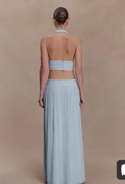 Meshki Amaris Halter and Skirt- Blue Size S for rent on The Volte - image 2