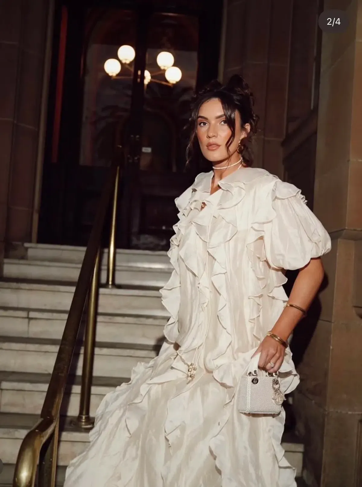 AJE VOYAGER MAXI DRESS Size 14 in Coconut Cream - Image 5