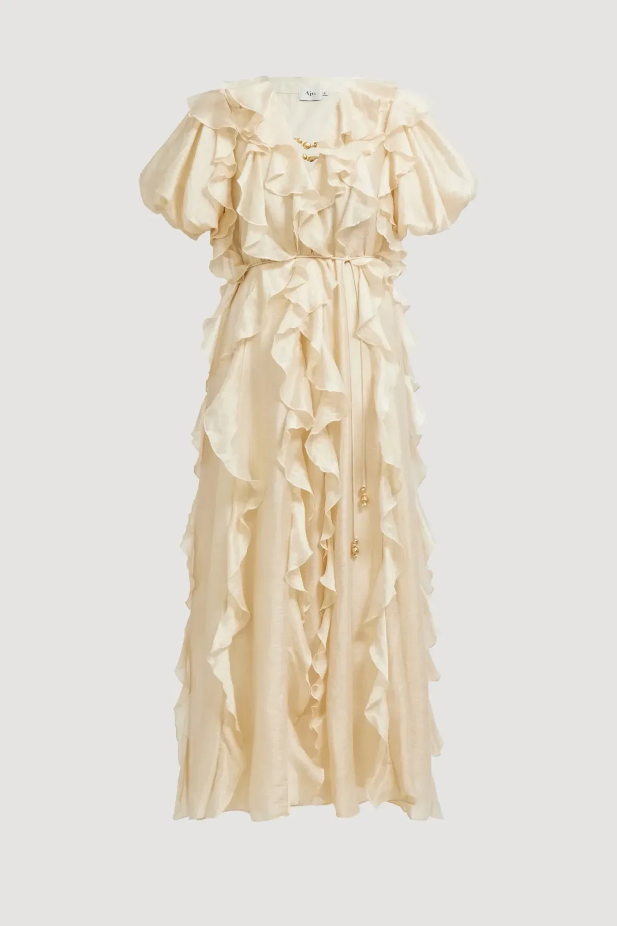 AJE VOYAGER MAXI DRESS Size 14 in Coconut Cream - Image 12