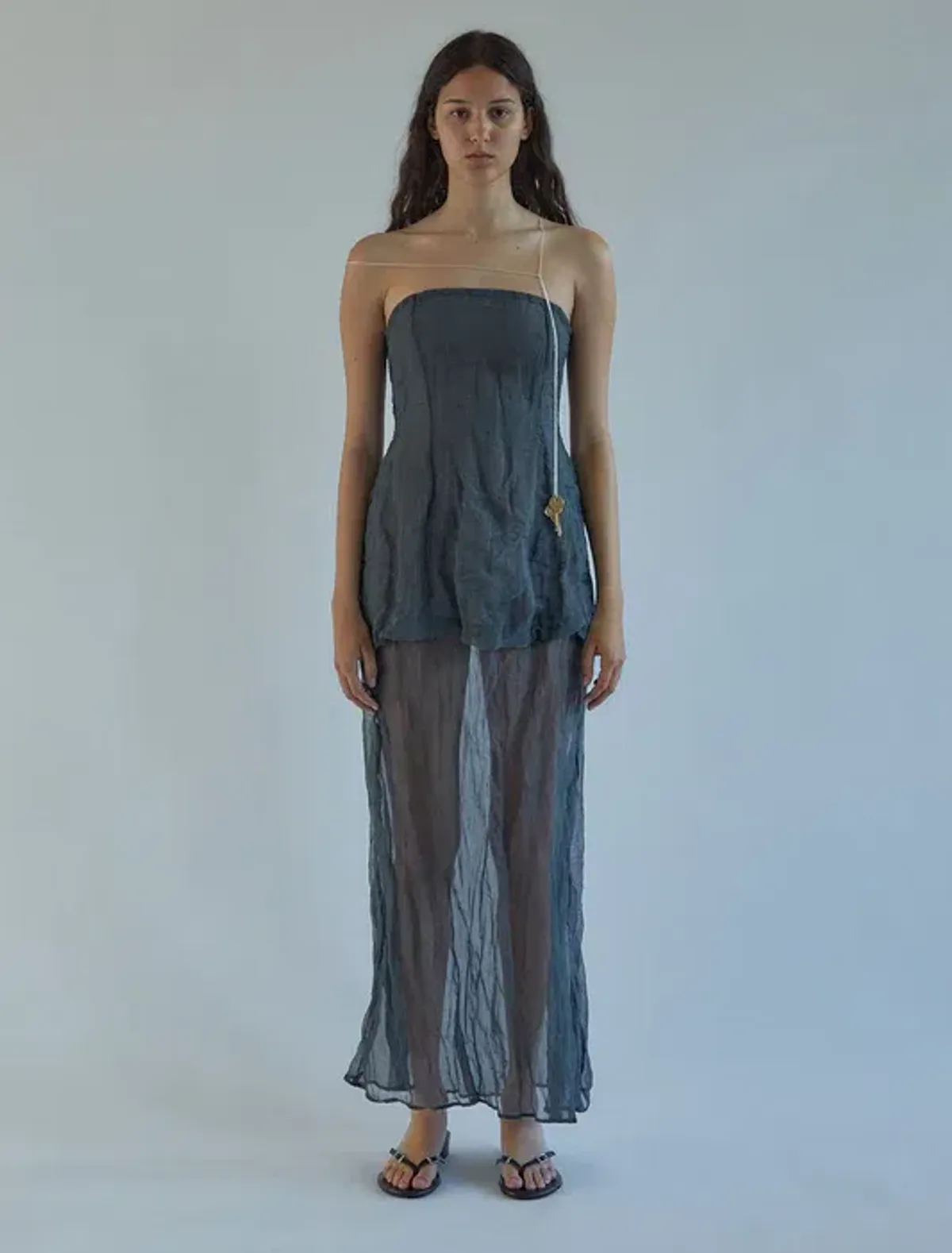 Paloma Wool Grey Mansino Maxi Dress - Image 1