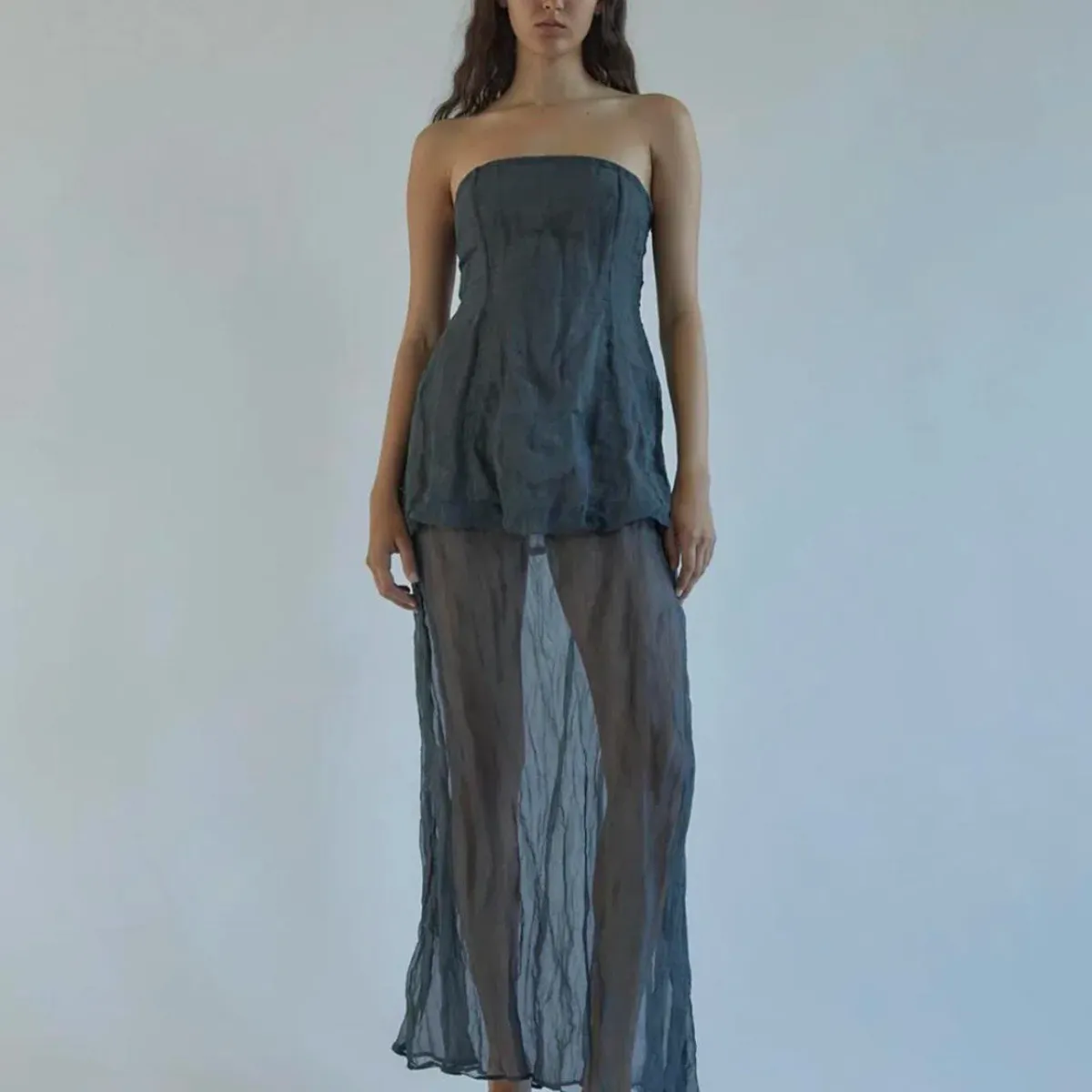 Paloma Wool Grey Mansino Maxi Dress - Image 3