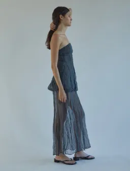 Paloma Wool Grey Mansino Maxi Dress for rent on The Volte - image 2