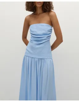 Faithfull The Brand Hedy Maxi Dress Blue Size 12 for rent on The Volte - image 2