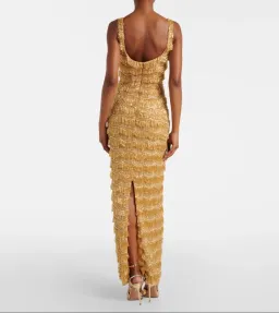 Rachel Gilbert Sadie Gown Gold 0/AU6 for rent on The Volte - image 3