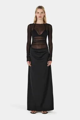 Hansen And Gretel Amy Maxi Dress Black Size 8 for rent on The Volte - image 1