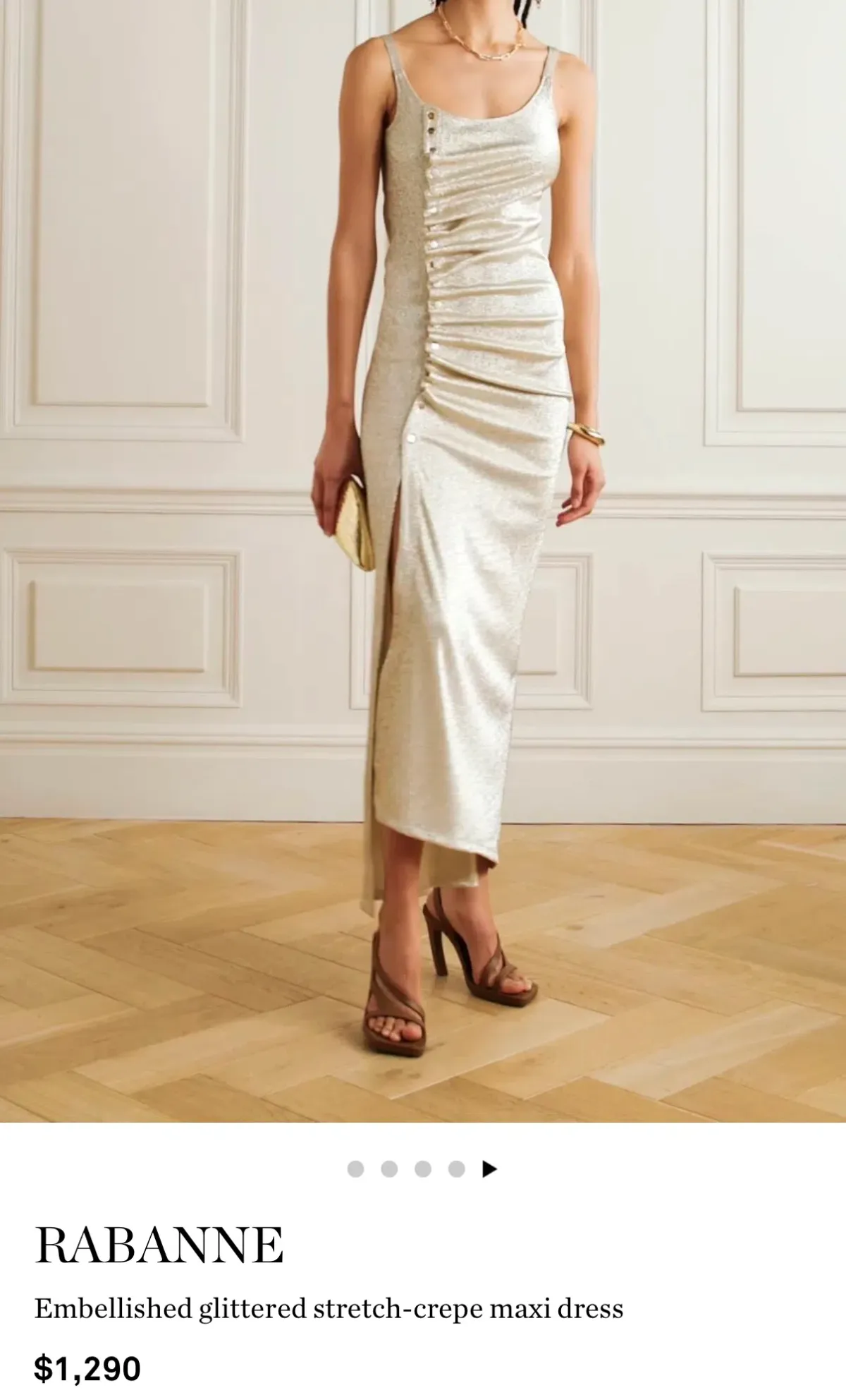 Paco rabanne embellished glitter maxi dress - Image 2