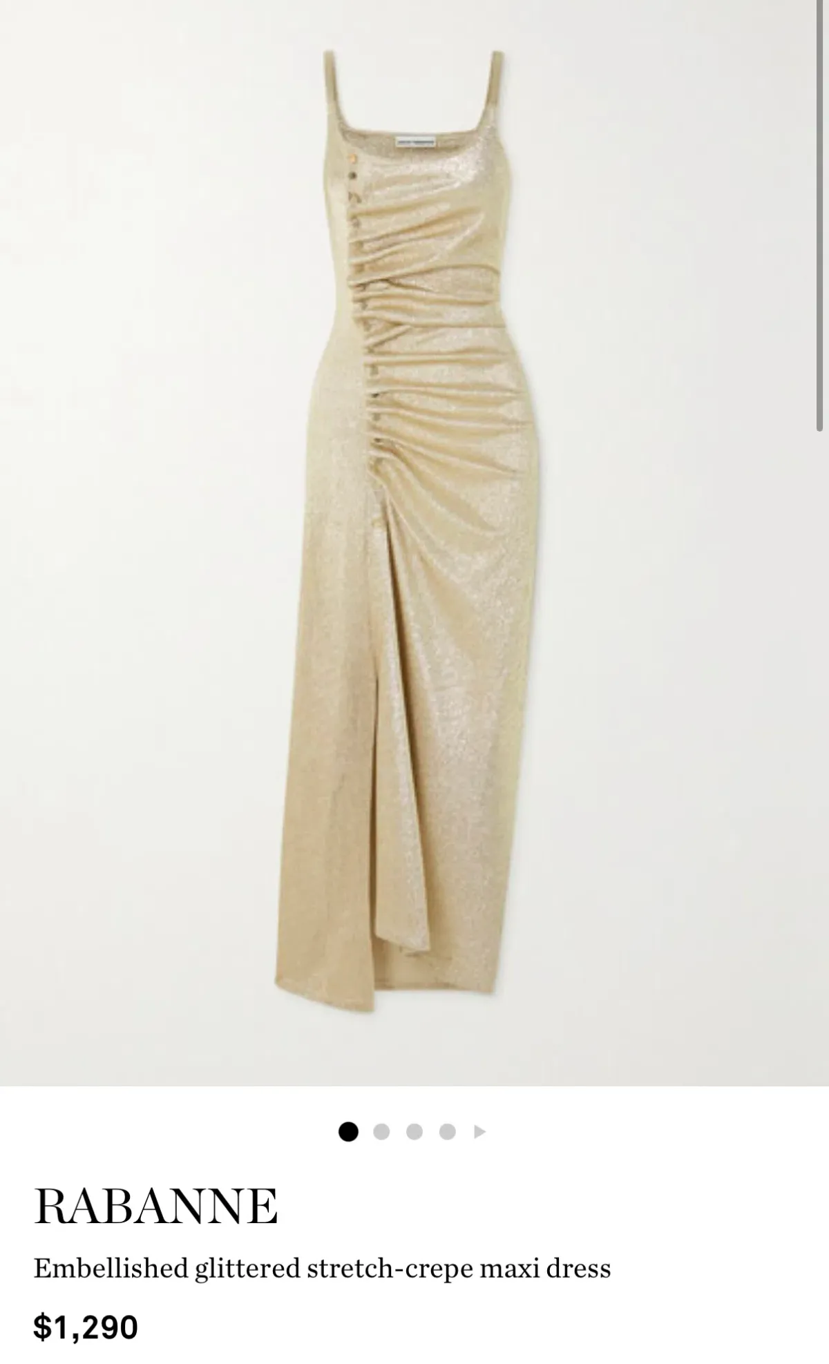 Paco rabanne embellished glitter maxi dress - Image 3