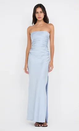 Bec & Bridge Eternity Strapless Maxi Dress Dusty Blue Size 6 for rent on The Volte - image 1
