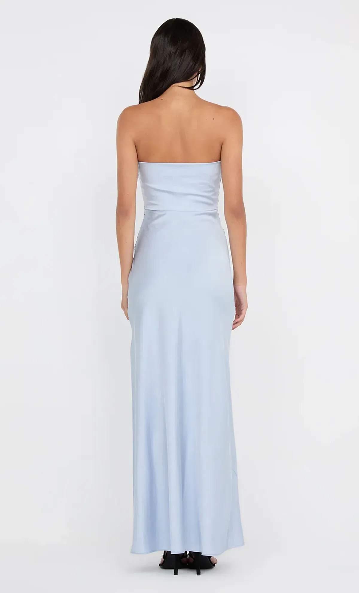 Bec & Bridge Eternity Strapless Maxi Dress Dusty Blue Size 6 - Image 2