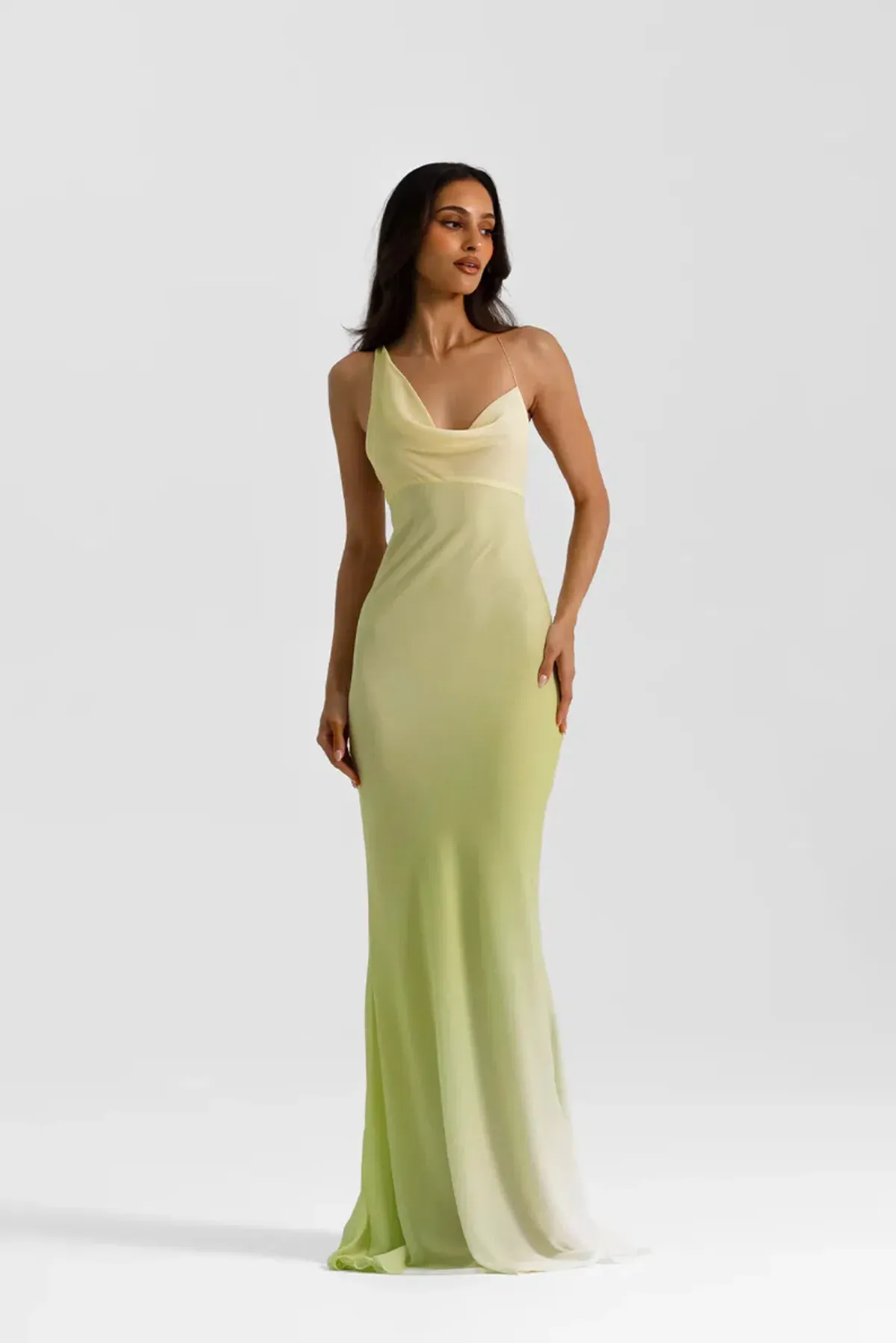 Natalie Rolt Hallie Gown in Citrus Green Size AU 8 (Size 1) - Image 5
