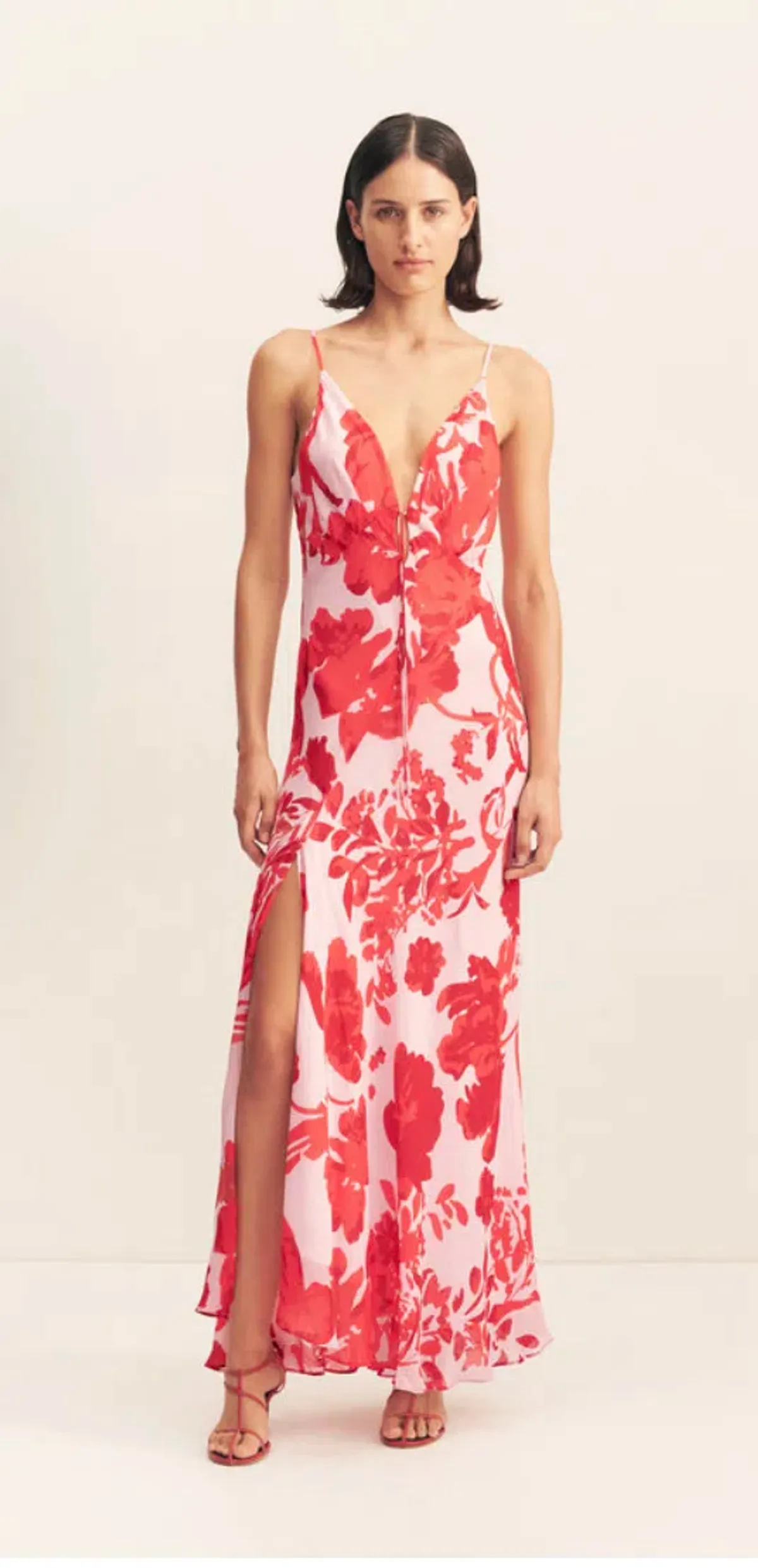 Aleyna plunged maxi dress - Image 1