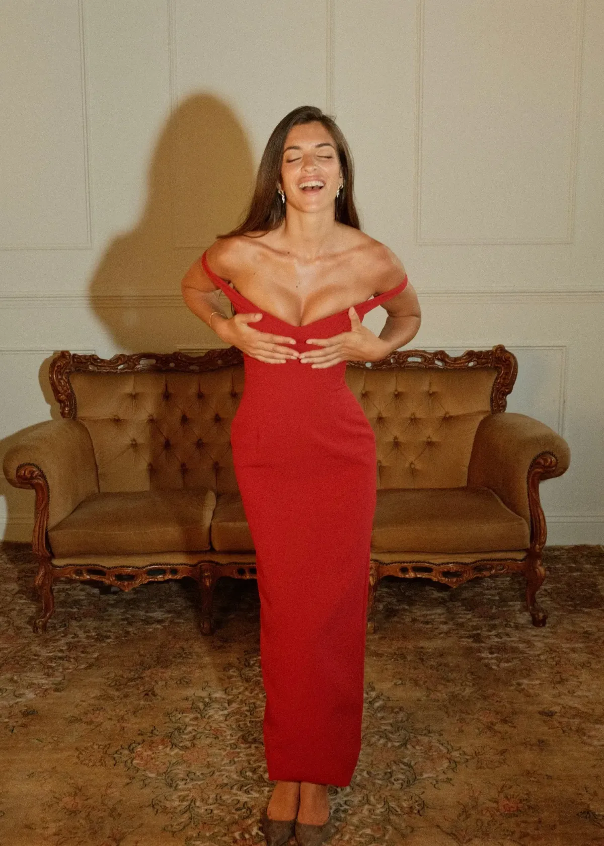 Arcina Ori Ellery Maxi Dress in Red Size Small - Image 2