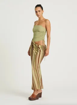 BENNI Roscoe Maxi Dress Earth Stripe size 10  for rent on The Volte - image 4