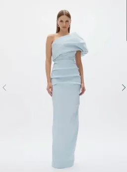 Rachel Gilbert Kat Gown - colour ice (blue) in size 4 / 14 for rent on The Volte - image 1
