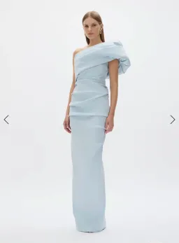 Rachel Gilbert Kat Gown - colour ice (blue) in size 4 / 14 for rent on The Volte - image 3