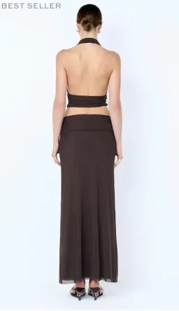 BEC AND BRIDGE EVA SET TOP AND SKIRT IN BROWN SIZE 6 for rent on The Volte - image 3