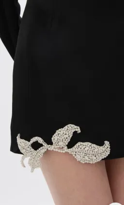 Rachel Gilbert Hallie Shirt & Mini Skirt Set in Black AU 6 for rent on The Volte - image 4