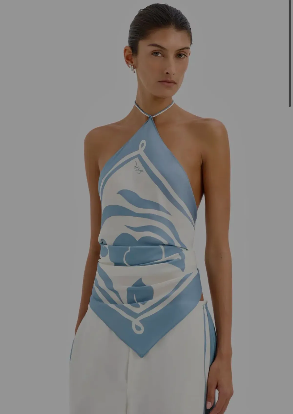 Sir the Label Lilou Silk Scarf Top and Silk Pant s0 - Image 2