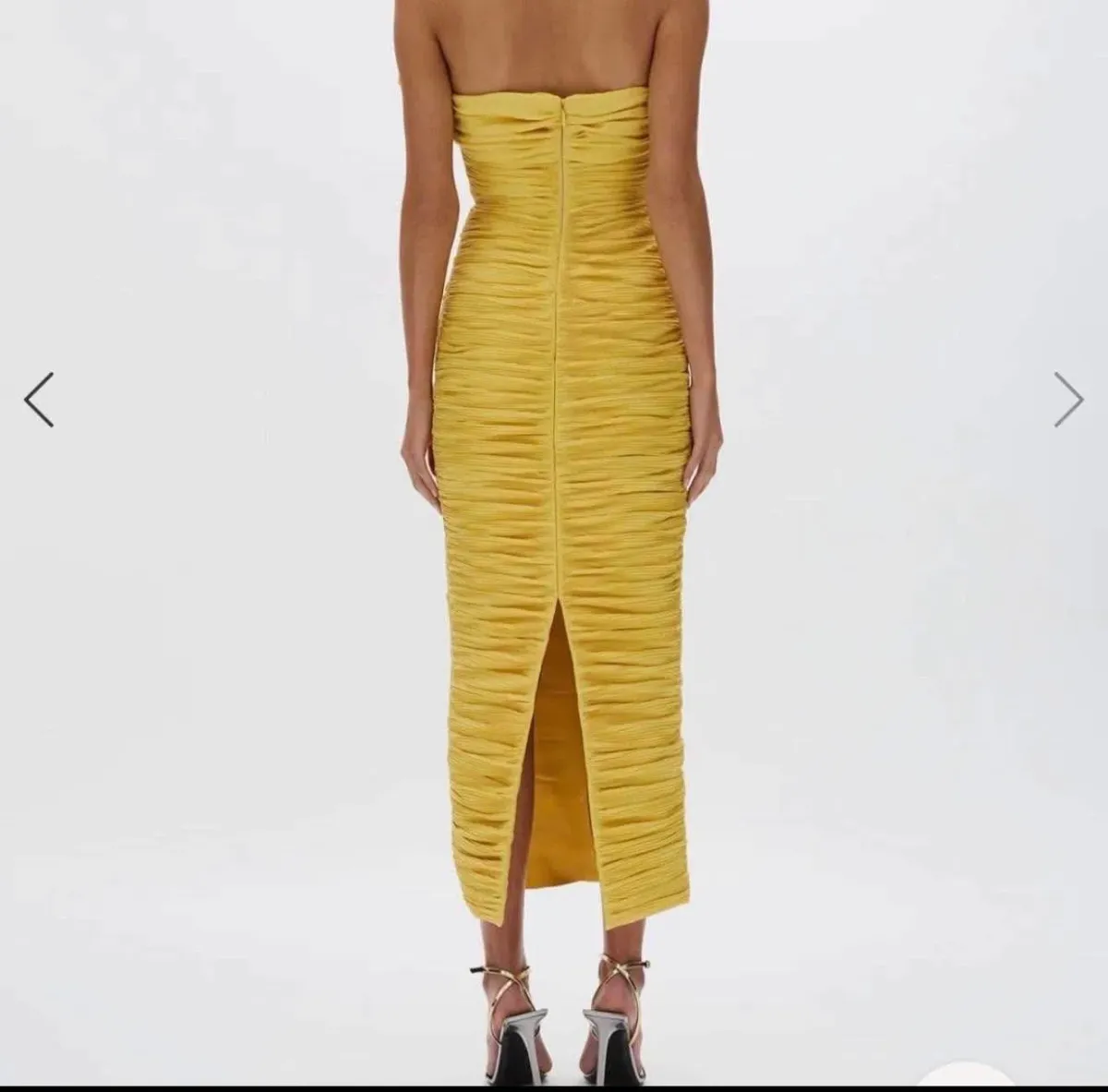 Rachel Gilbert Jensen Dress - Yellow - Size 3 (10/12) - Image 4