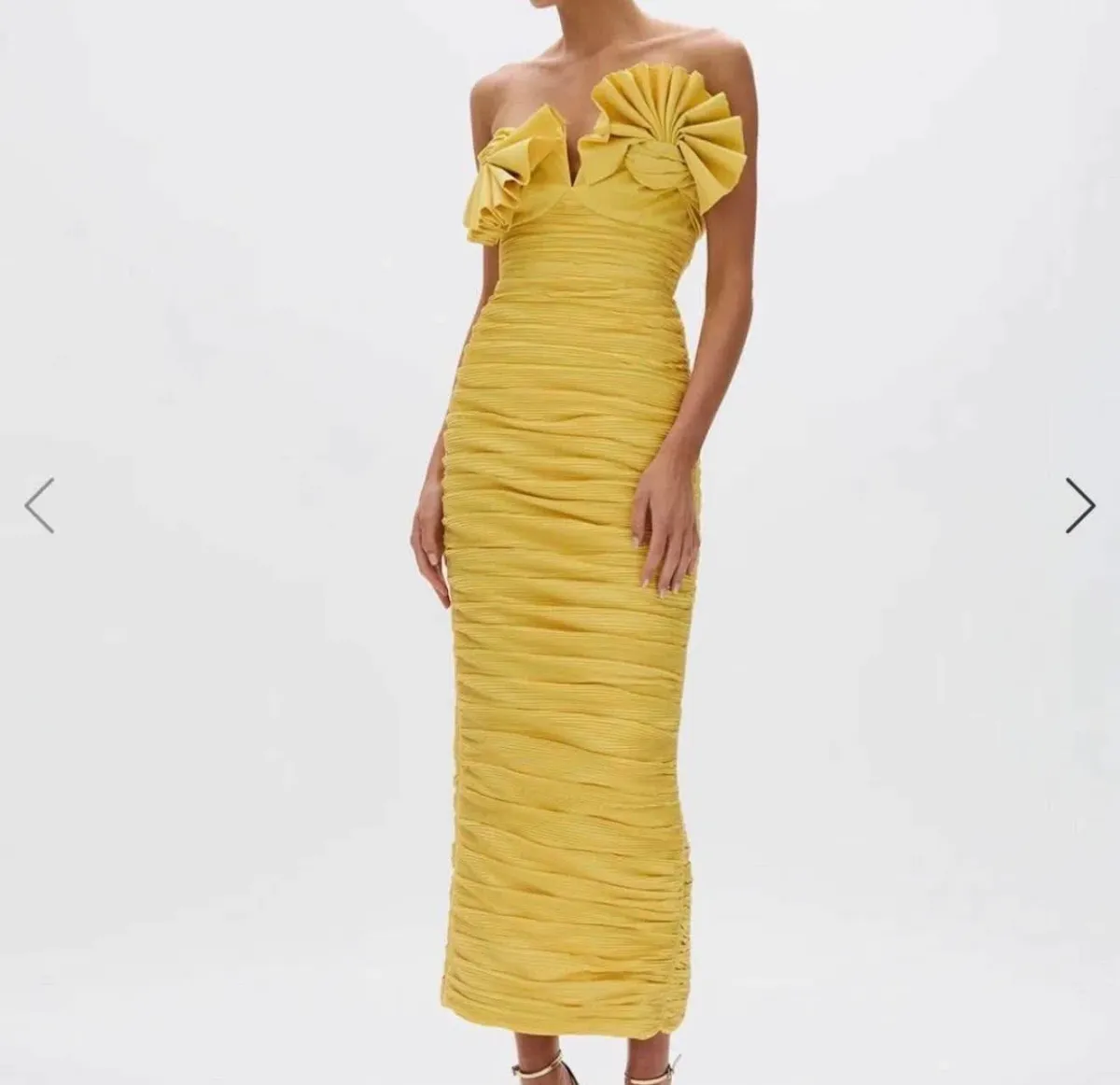 Rachel Gilbert Jensen Dress - Yellow - Size 3 (10/12) - Image 1