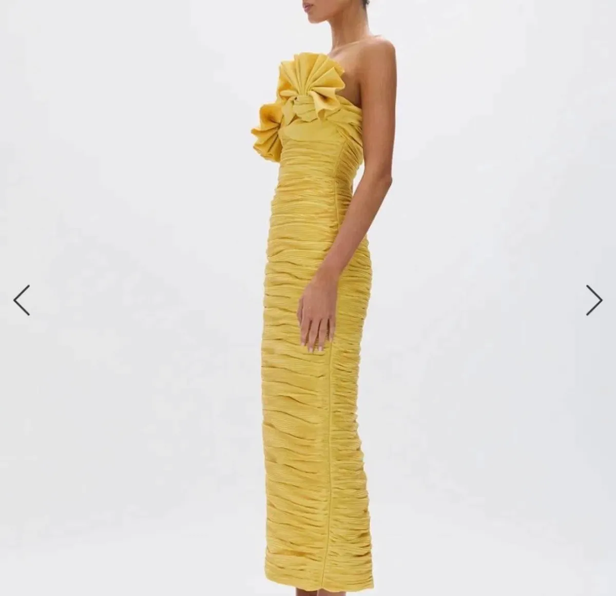 Rachel Gilbert Jensen Dress - Yellow - Size 3 (10/12) - Image 3