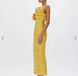 Rachel Gilbert Jensen Dress - Yellow - Size 3 (10/12) for rent on The Volte - image 3