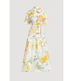 Aje Manon Midi Dress in Jardin Floral Print Size 12 for rent on The Volte - image 4