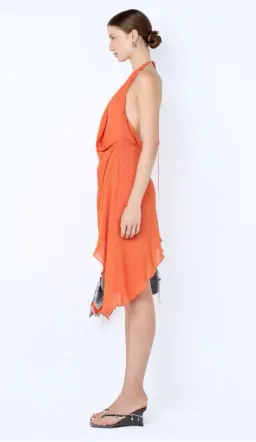 Bec and Bridge Sabrina Mini Dress in Persimmon Size 6 for rent on The Volte - image 3