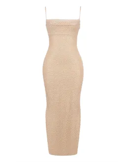 House Of Cb Calla Embellished Maxi Dress Apricot Size 10 for rent on The Volte - image 4