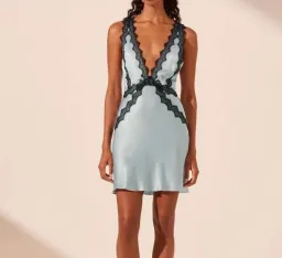 Shona Joy Camille Lace Cross Back Mini Dress Size 10 for rent on The Volte - image 1