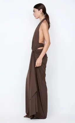 Bec and Bridge Clementine Twist Dress in Milk Chocolate Brown Size 8 for rent on The Volte - image 2
