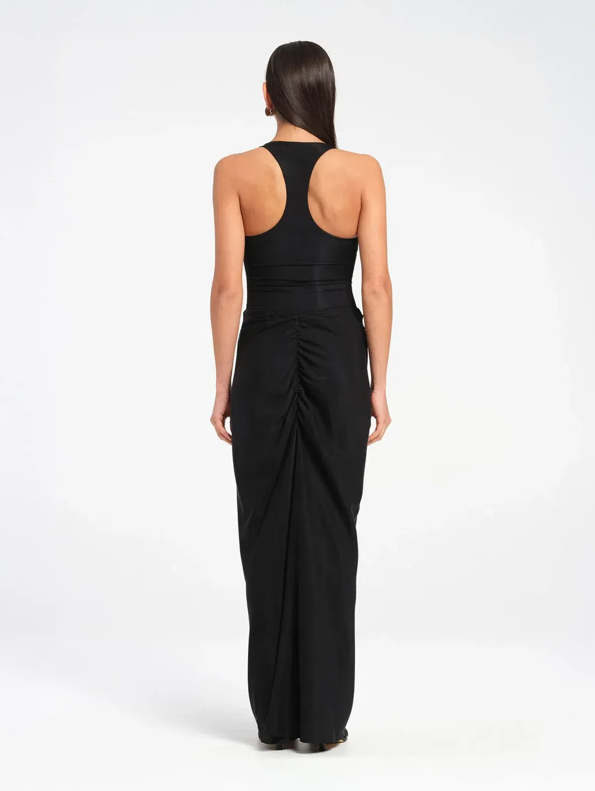 Benni Jade Racer Back Maxi Dress in Black Size 6 - Image 4