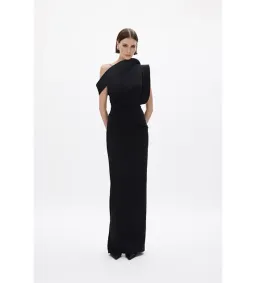 Rachel Gilbert Rowana Gown in Black Size AU12 for rent on The Volte - image 1