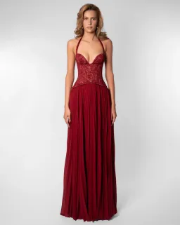 Fenity Gaia Dress Red for rent on The Volte - image 1