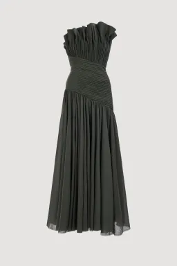 Aje Aquiline Maxi Gown in Hunter Green Size M / AU 10 for rent on The Volte - image 5