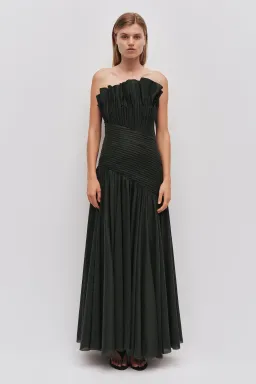 Aje Aquiline Maxi Gown in Hunter Green Size XS / AU 6 for rent on The Volte - image 1