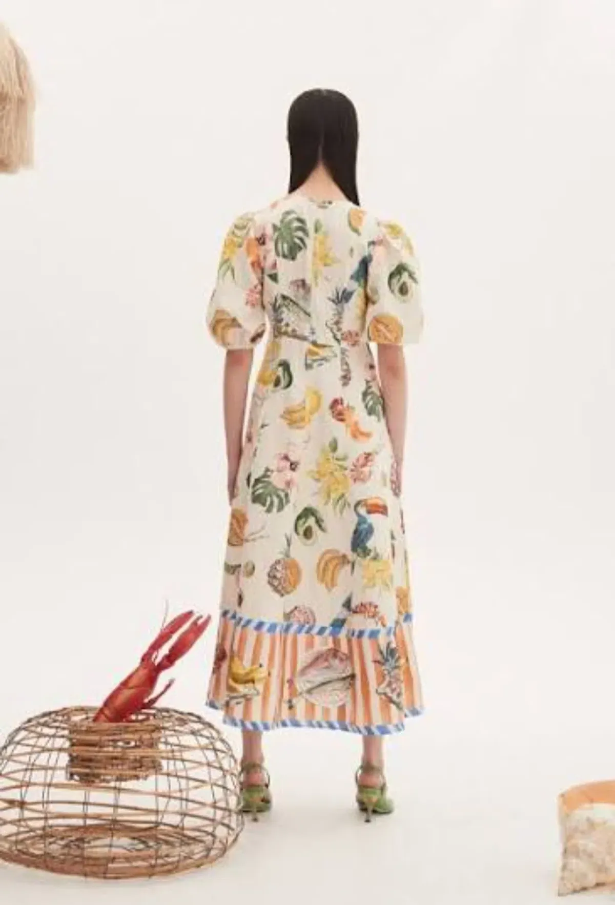 Alemais Theo Midi Dress in Print Size 14 - Image 3