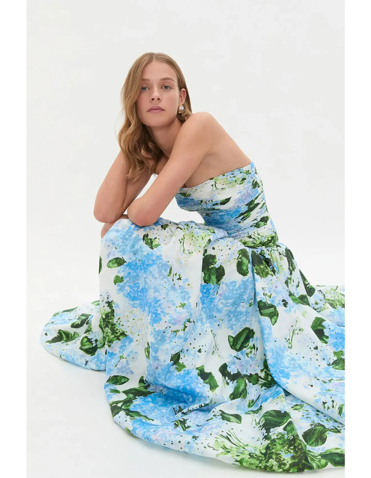 Aje Behold Maxi Dress Blue Size 8 - Image 3