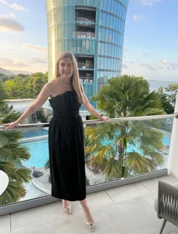 AJE WHISPER KNOT MIDI DRESS SIZE 8 for rent on The Volte - image 6