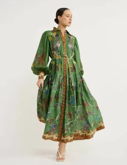 ALEMAIS BIRDIE SHIRTDRESS SIZE 8 [GENEROUS FITTING] for rent on The Volte - image 3