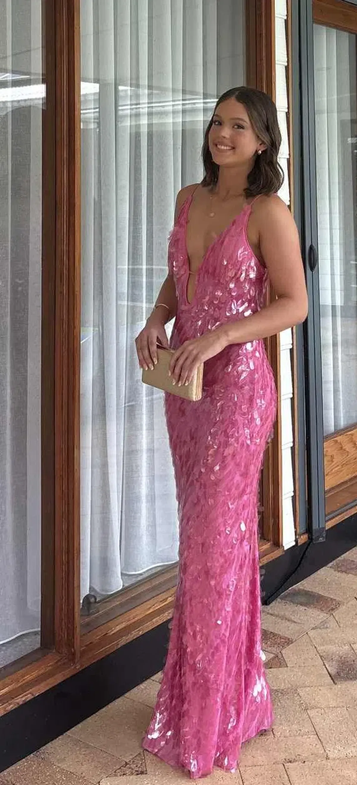 MISHA SAPHIRE SEQUIN GOWN - Image 2