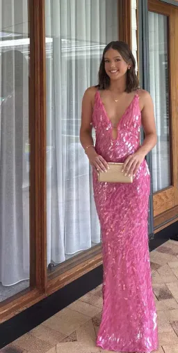 MISHA SAPHIRE SEQUIN GOWN for rent on The Volte - image 1