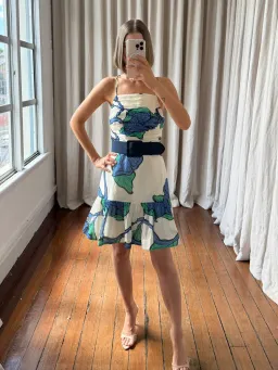 REBECCA VALLANCE BLUE IVY STRAP MINI DRESS SIZE 8 for rent on The Volte - image 1