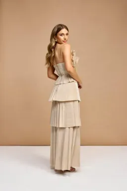 AJE KIRRA GOWN GOLD SIZE 10 for rent on The Volte - image 3