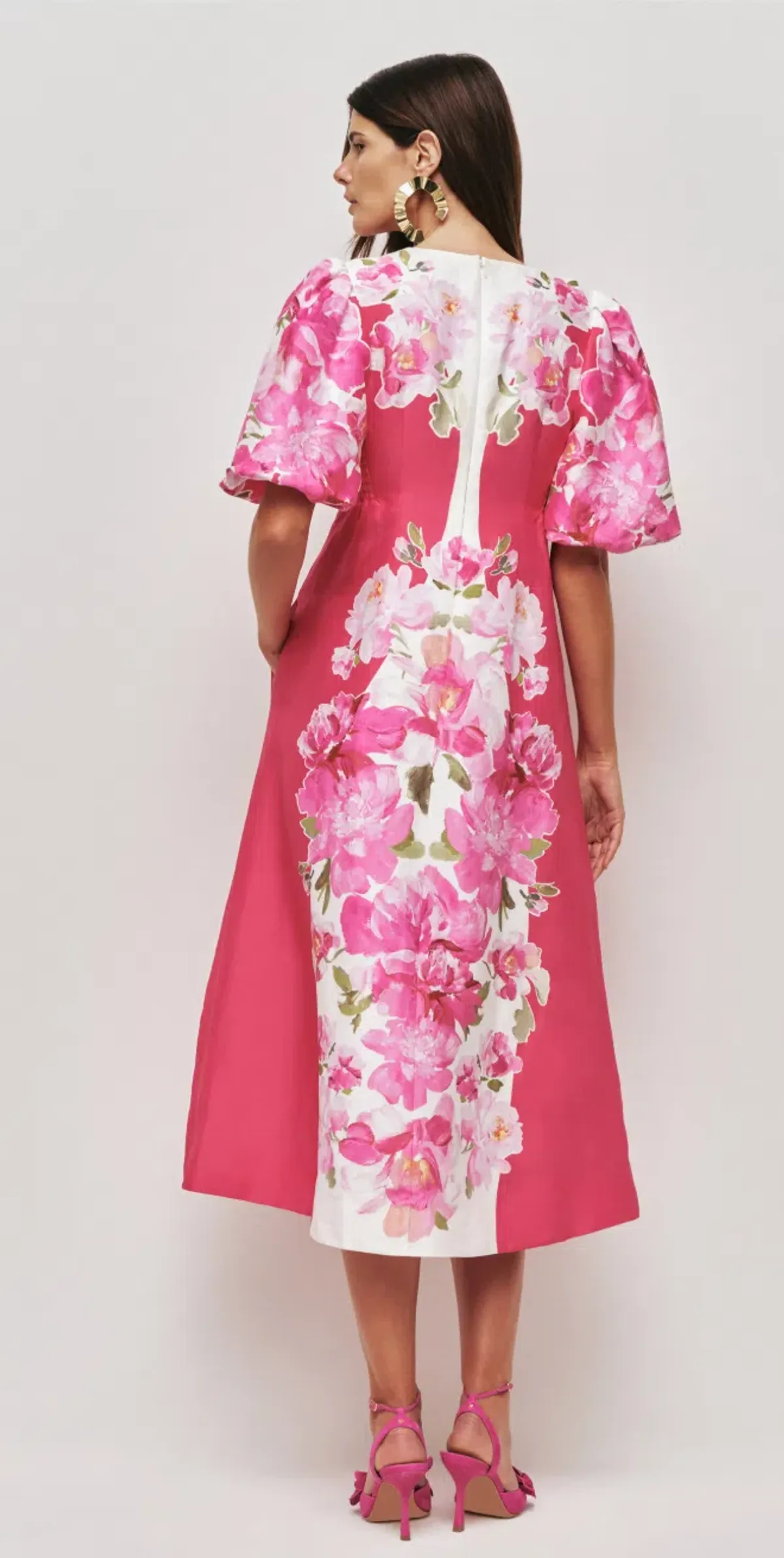 AJE OVERFLOW KNOTTED MIDI DRESS SIZE 10 - Image 2