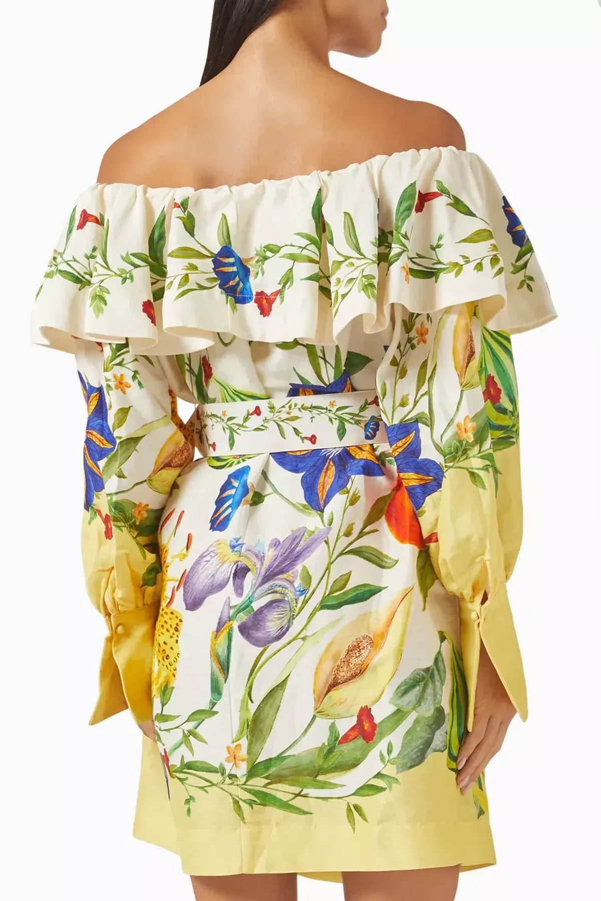 ALEMAIS FLORES MINI DRESS SIZE 10 - Image 2