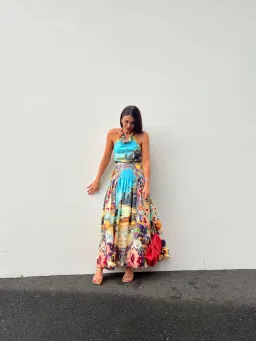 CAMILLA BATHING BOMBSHELL HALTER TOP AND SKIRT for rent on The Volte - image 3