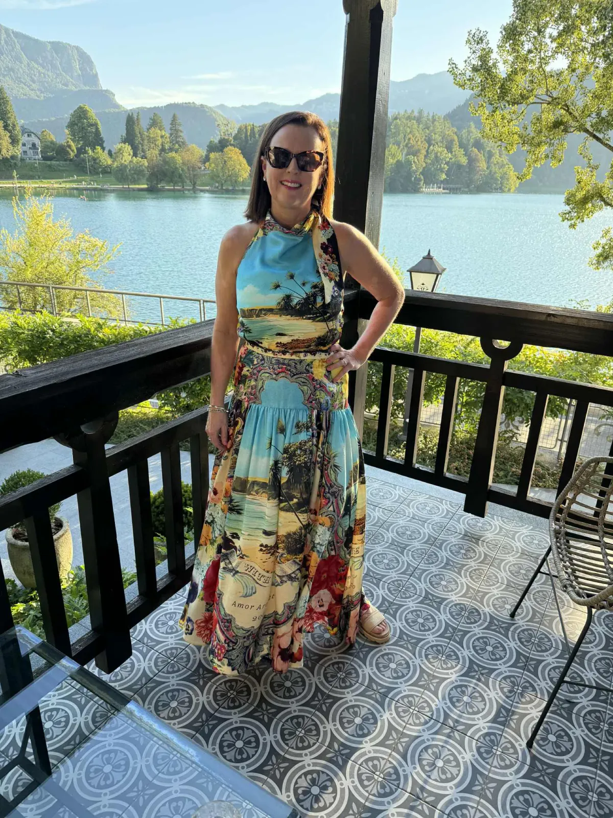 CAMILLA BATHING BOMBSHELL HALTER TOP AND SKIRT - Image 1